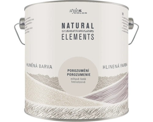 Plechovka s hliněnou barvou odstín mlhavě šedá od značky Style Color Natural Elements