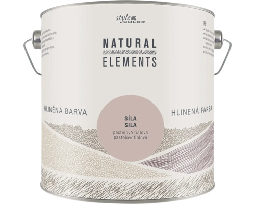 Dóza s hliněnou barvou StyleColor Natural Elements v odstínu Sila pastelově fialová