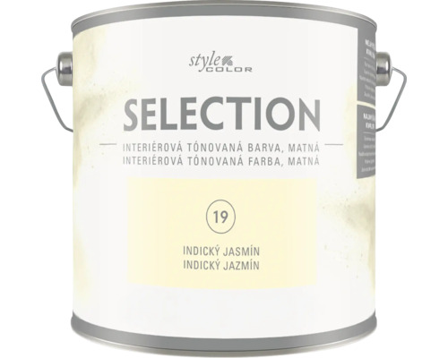 Plechovka s matnou interiérovou tónovanou barvou Style Color Selection v odstínu Indický jasmín.