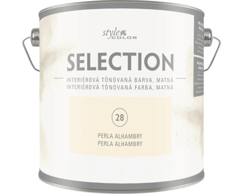 Interiérová tónovaná barva Style Color Selection matná odstín Perla Alhambry v kbelíku