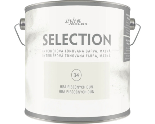 Plechovka interiérové barvy StyleColor Selection matná odstín 34 Hra písečných dun
