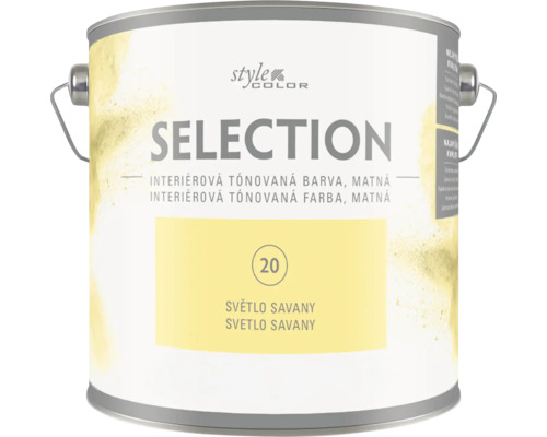 Plechovka barvy Style Color Selection matná interiérová barva v odstínu Světlo savany