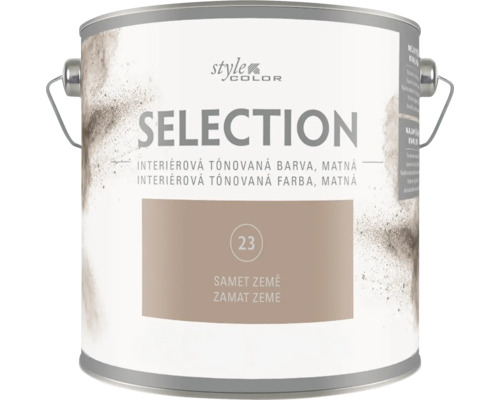 Plechovka s matnou interiérovou barvou Style Color Selection v zemitých tónech s rukojetí