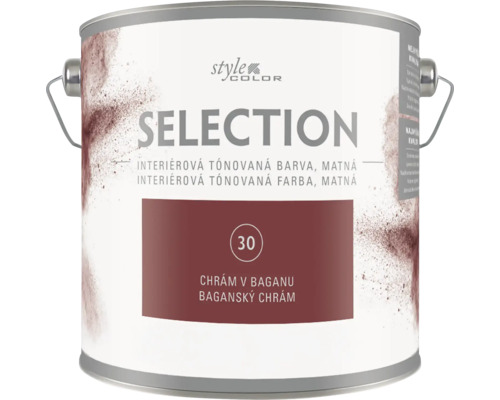 Interiérová tónovaná barva Style Color Selection v matném provedení, odstín Chrám v Baganu, v plechovém obalu