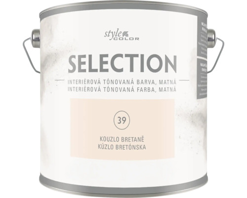 Interiérová tónovaná matná barva StyleColor Selection odstín Kouzlo Bretane v plechovce s držadlem