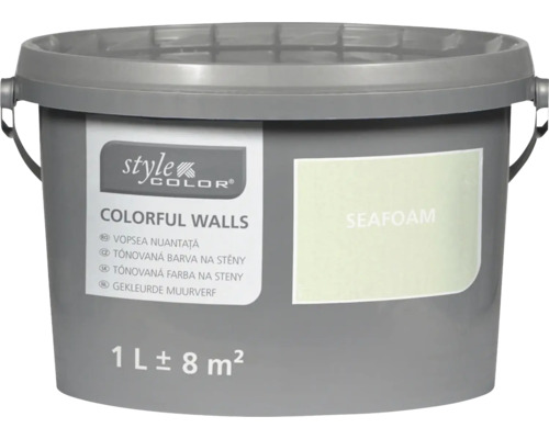 Tónovaná barva na stěny StyleColor Colorful Walls odstín Seafoam 1 litr
