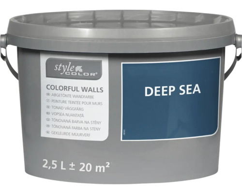 Tónovaná barva na stěny StyleColor Deep Sea 2,5 litru pro 20 metrů čtverečních