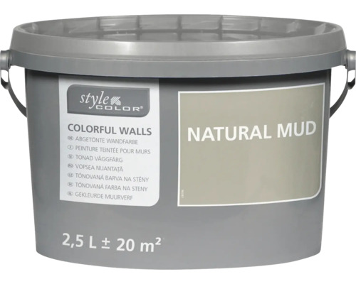 Nástěnná barva StyleColor Natural Mud 2,5 litru v kbelíku pro 20 metrů čtverečních