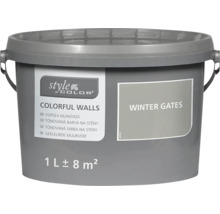 Tónovaná barva na stěny Style Color Colorful Walls v kbelíku 1 litr odstín Winter Gates