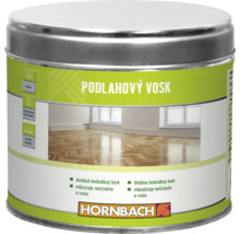 Dóza s podlahovým voskem pro interiéry pro hedvábný lesk, odpuzuje vodu a nečistoty, s logem Hornbach