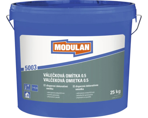 Modulan válečková omítka 0.5 v balení 25 kilogramů pro dekorativní úpravu stěn.