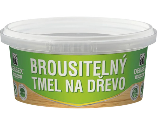 Brousitelný tmel na dřevo Debbex v plastové dóze