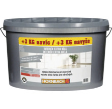 Kbelík s malířskou barvou Hornbach Interiér extra bílá pro náročné nátěry