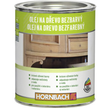 Dóza s bezbarvým olejem na dřevo od Hornbachu pro použití v interiéru i exteriéru pro ošetření a ochranu dřevěných povrchů.