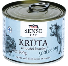 Konzerva Falco Sense Cat krmivo pro kocky kruta a hovezi 200 gramu