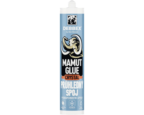 Montazni lepidlo Debbex Mamut Glue Crystal v kartusi pro pruzne a pruhledne spoje