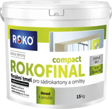 Kbelík Roko Rokofinal Compact extra jemný finální tmel na sádrokartony a omítky 15 kilogramů