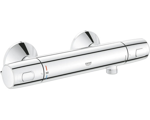 Termostatická sprchová baterie Grohe pro nástěnnou montáž s volbou teploty a bezpečnostní pojistkou při 38 stupních Celsia