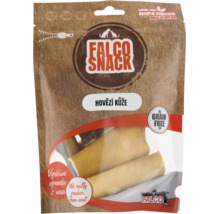 Falco Snack hovězí kůže pamlsek pro psy v uzavíratelném sáčku bez obilovin