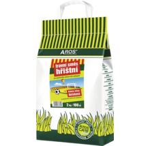 Balení travní směsi Aros hřištní o hmotnosti 2 kilogramy pro plochu 100 metrů čtverečních.