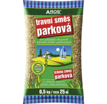 Aros travní směs parková pro středně zatěžované trávníky 0,5 kg pro 25 metrů čtverečních.