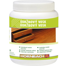 Dóza s údržbovým voskem na dřevěné povrchy s logem Hornbach