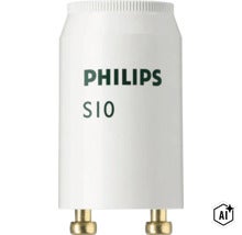Startér Philips S10 pro zářivky (Image AI modified or generated)
