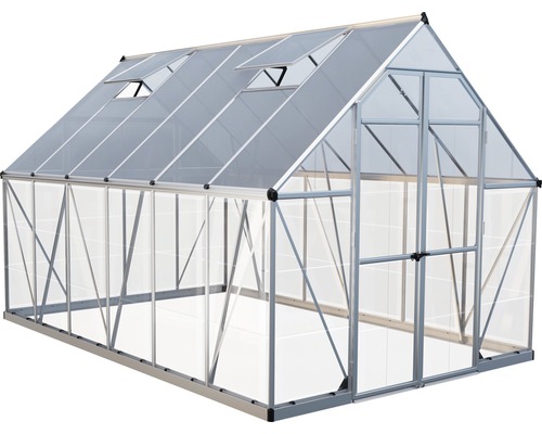 Skleník s okny a dvoukřídlými dveřmi