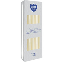 Balení 10 kusů stolních svíček Aura Candles v prémiové kvalitě