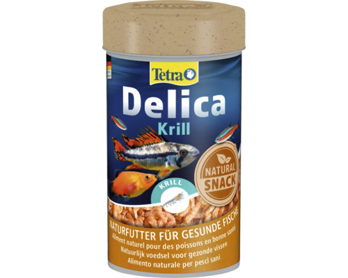 Dóza krmiva pro ryby Tetra Delica Krill, přírodní doplňkové krmivo pro akvarijní ryby