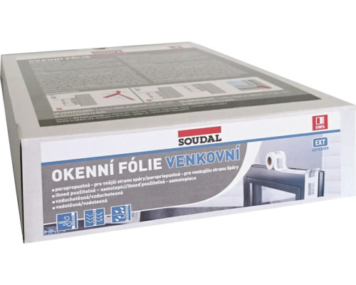 Soudal venkovní okenní fólie v kartonovém balení