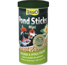 Dóza s krmivem pro ryby v jezírku Tetra Pond Sticks Mini pro zdravou výživu ryb.