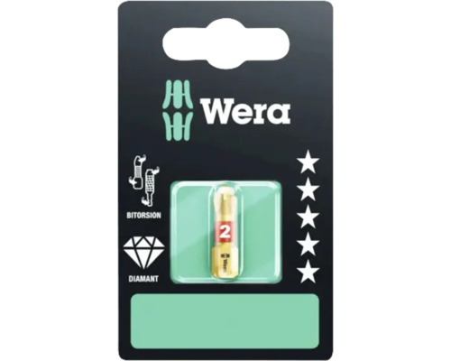 Wera Bitorsion diamantovy sroubovaci bit velikost 2 v blistru