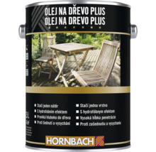 Plechovka Hornbach olej na dřevo Plus pro zahradní nábytek pro ošetření a ochranu
