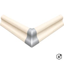 Rohová spojka pro soklové lišty pro montáž na vnější rohy stěn (Image AI modified or generated)
