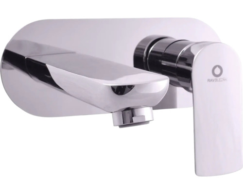 Nástěnná umyvadlová baterie v moderním designu s pákovým ovládáním a plochým výtokem