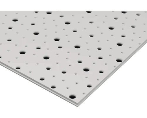 Akustická stropní deska s děrovaným vzorem pro absorpci zvuku