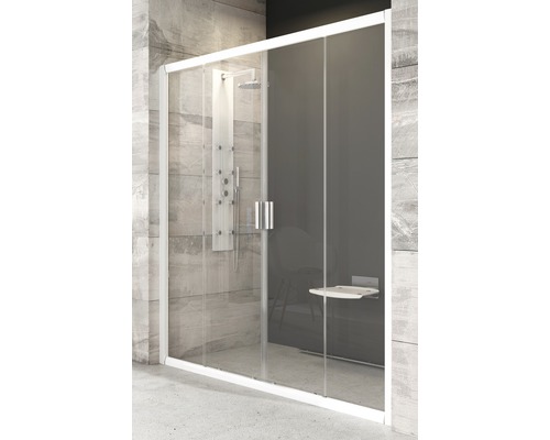 Sprchové dveře dvoukřídlé RAVAK Blix BLDP4-170 white+Transparent 190x167-171 cm 0YVV0100Z1