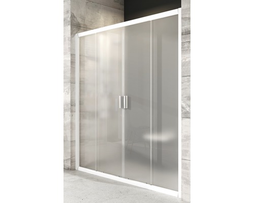Sprchové dveře dvoukřídlé RAVAK Blix BLDP4-120 white+Grape 190x117-121 cm 0YVG0100ZG