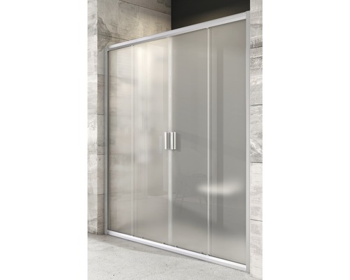 Sprchové dveře dvoukřídlé RAVAK Blix BLDP4-120 satin+Grape 190x117-121 cm 0YVG0U00ZG