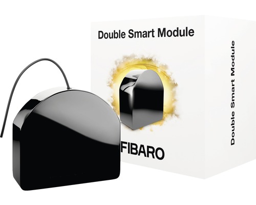 Fibaro dvojitý chytrý modul s obalem produktu