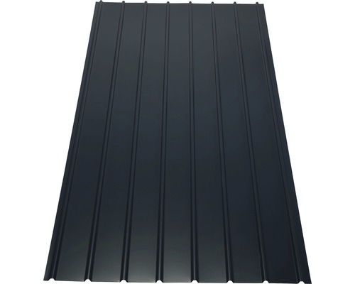Trapézový plech profilovaný krycí 2000x910x0,3 mm antracit Trapézový plech pro střešní krytinu