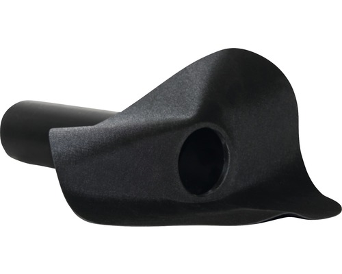 EPDM střešní/okapová vpusť PREMIUMFOL® 90° pro ploché střechy kulatá černá 75 mm Černá odtoková trubka