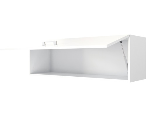 Závěsná skříňka s otevřeným výklopem a úchytkou