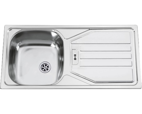 Nerezový dřez s odkapávací plochou