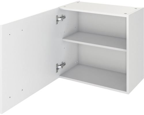 Otevřená závěsná skříňka se dvěma policemi