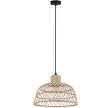 Závěsná lampa s pleteným stínidlem