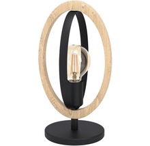 Stolní lampa Eglo 43464 BASILDON E27 1x40 W černo/hnědá