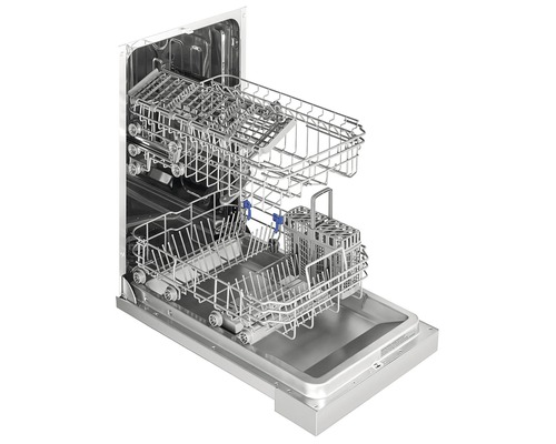 Vnitřní pohled na myčku nádobí se dvěma koši