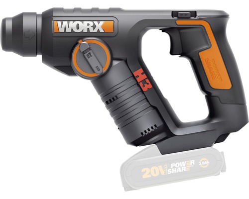 Aku vrtac kladivo WORX 3v1 20V WX394.91 bez baterie a nab je ky